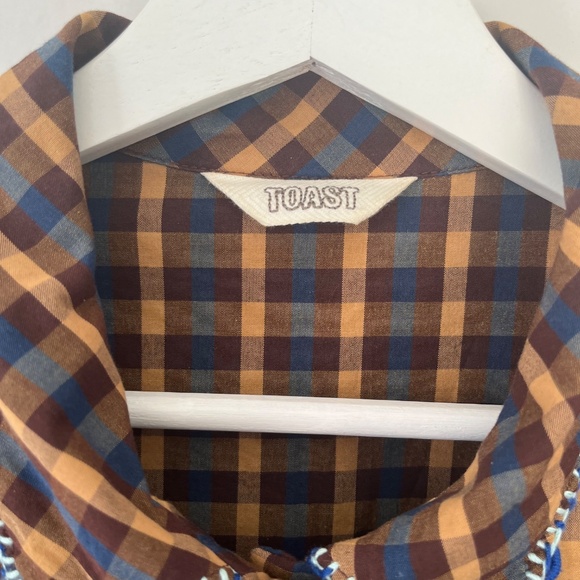 TOAST Unique Collar Dress with Pockets - USA womens 8 (UK12) - Picture 4 of 9